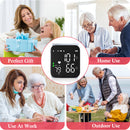 Blood Pressure Monitor, Wrist Pressure LCD Display Automatic Voice Pulsometer Rechargable Heart Health BP Monitor