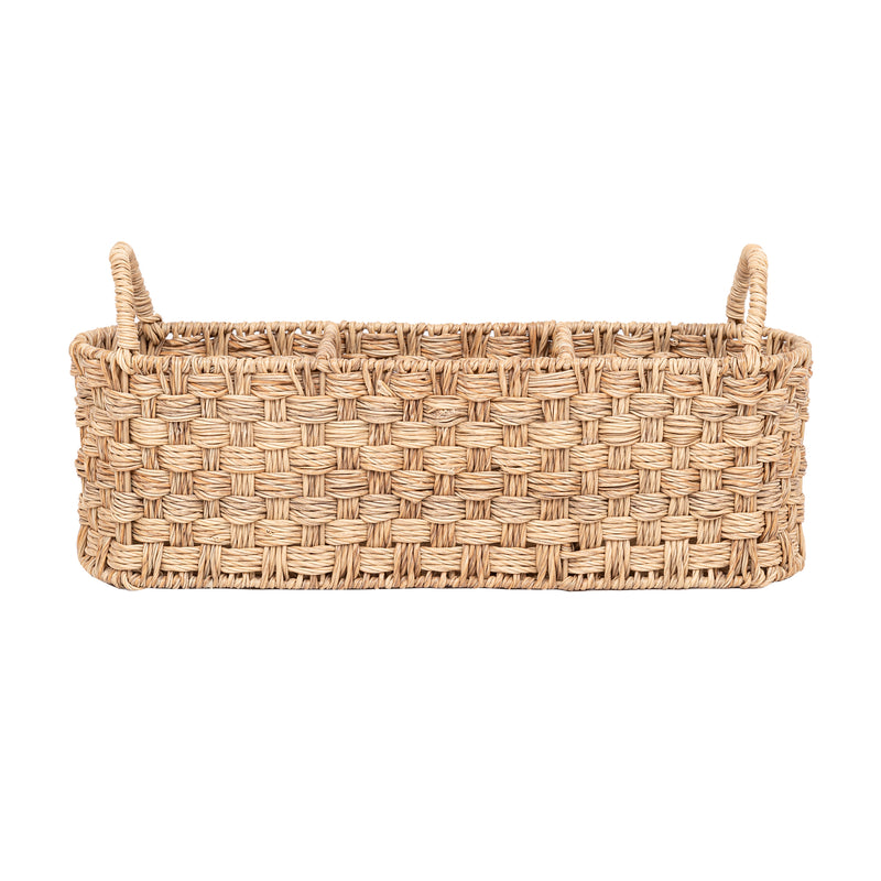 Better Homes & Gardens- Beige Oval Rattan Caddy