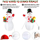 5 Ft Inflatable Snowman Christmas Outdoor Decoration Blow Up with white LED Lights