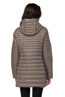 Elezay Women's Lightweight Puffer Jacket Two-Way Zipper Winter Coats Plus Size