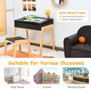 Kids Activity Table and Chair Set with Storage Space for Homeschooling
