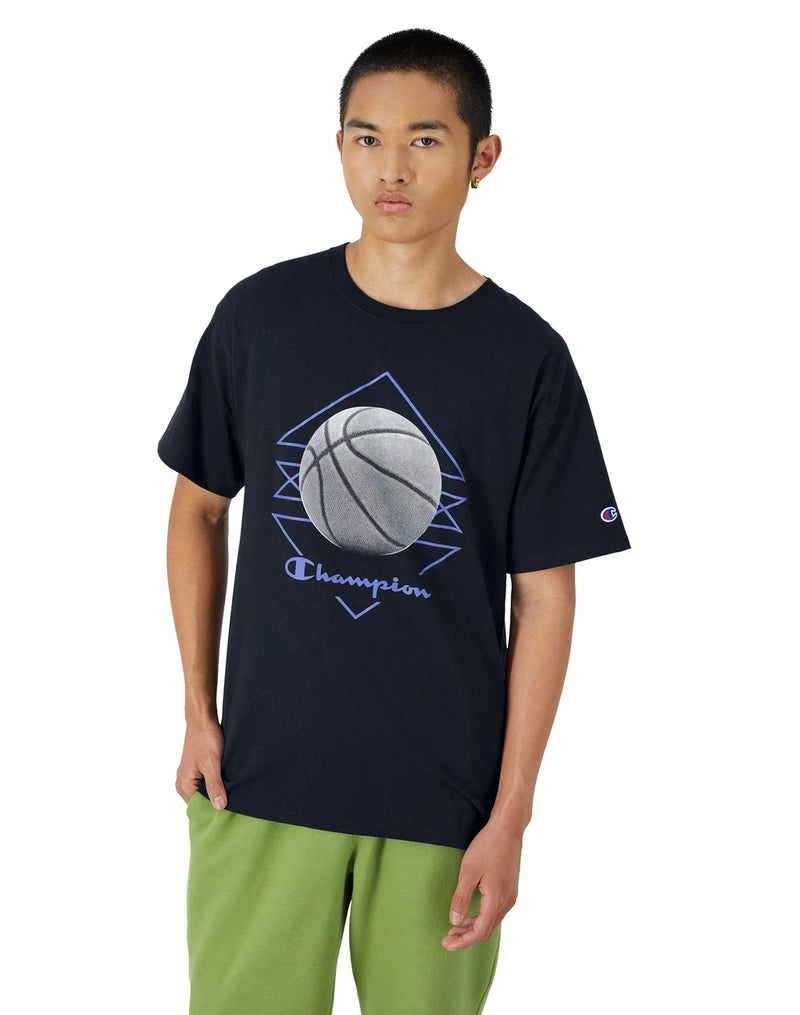 Classic Graphic T-Shirt, Basketball Logo