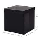 Hallmark with Lid Shredded Paper Fill All Occasion Black Paper Gift Box, 7.2" x 7.1"