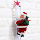 Santa Climbing Ladder Electric Santa Claus Climbing Rope Ladder Decoration