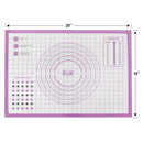 RUK Large Thick Non Stick Silicone Pastry Mat with Measurements 16" x 26"