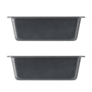 Mainstays 2pk Nonstick Mini Loaf Pan, 5.7 in W x 3 in D x 2 in H,