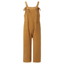 Thhvdrg Jumpsuits for Women Adjustable Straps Overalls Summer Casual Sleeveless Rompers Cropped Long Pants with Pockets