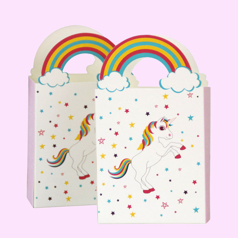 12 Pcs Wedding Favor Boxes Gift Candy Gifts Package Tiny Rainbow Bags Bride 12pcs