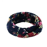 4-Pack Women's Floral Elastic Turban Headbands – Stylish Head Wraps for Fashionable