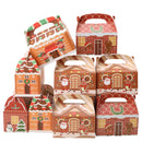 SAYFUT Christmas Treat Boxes, 24 Pieces Xmas Cardboard Present Candy Cookie Boxes