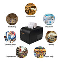 Rongta Thermal Receipt Printer, 80mm Receipt Printers, Thermal Pos Printer with Auto Cutter Support Cash Drawer,USB Serial Ethernet Support ESC/POS, Compatible with Windows/Mac/Linux