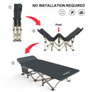 ATORPOK Camping Cot for Adults Comfortable, Tent Folding Cot for Sleeping, lightweight Folding Bed with Carry Bag Supports 450 lbs, Office Nap and Beach Vocation