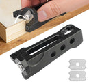 Chamfering Edge Band Trimmer,Adjustable Edge Banding Trimmer,veneers,Hand Planer,Edge Banding Tools.(Handle + R1, R2 Blade)