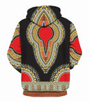 HTHCHENG Unisex Dashiki Hoodie 3D Print African Ethnic Long Sleeve Pullover Sweatshirt(black,L/XL)