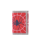 Leyeve wallet,Teen Wallet with Coin Pocket,Kids Wallets for Boys,RFID Trifold Canvas Outdoor Sports Wallet for Kids,Front Pocket Wallet with Magic Sticker-Spiders