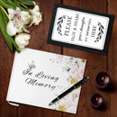 TAOPE Funeral Guest Book,Guest Book for Funeral,Celebration of Life Guest Book,Funeral Guest Book for Memorial Service,10.2” x 7.8”,Guest Sign in Book(Flower)