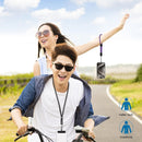 takyu Phone Lanyard, 2 Pack Adjustable Cell Phone Lanyard Crossbody Neck Strap & 2 Pack Wrist Strap with Tether Tabs Compatible for iPhone Android Smartphones- DarkPule Black