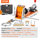 VEVOR 34 Pcs Pocket Hole Jig Kit, Adjustable Versatile Pocket Hole Jig with Toolbox,11" C-clamp, Fixture, Step Drills, Wrenches, Drill Stop Rings, Square Drive Bits-Gifts for Him