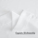 NICETOWN White Sheer Curtains & Drapes 96 inches Long for Living Room - Grommet Top Solid Lightweight & Airy Gauzy Window Treatments with Light Filtering for Bedroom, 2 Panels, W54 x L96