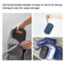 suzamed Insulin Cooler Travel Case, Double Layer Medicine Kit Diabetes Travel Case, Portable Medicine Organizer with 2Pack 150g Ice Pack TSA Approved for Insulin Pens Diabetic Supplies (Black)