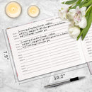 TAOPE Funeral Guest Book,Guest Book for Funeral,Celebration of Life Guest Book,Funeral Guest Book for Memorial Service,10.2” x 7.8”,Guest Sign in Book(Flower)