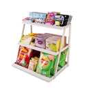 WWN 3 Tier White Candy Display - Snack holder with snack holder - Display Stand for Vendors- Cupcake display stand –Tabletop Shop Retail Display (WHITE)