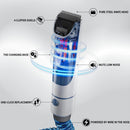 LMVVC Dog Grooming Kit Low Noise, Pet Grooming Clippers 2.3L Vacuum Suction 99% Pet Hair with 5 Tools for Dog Cat for Shedding Grooming (Grey & White)