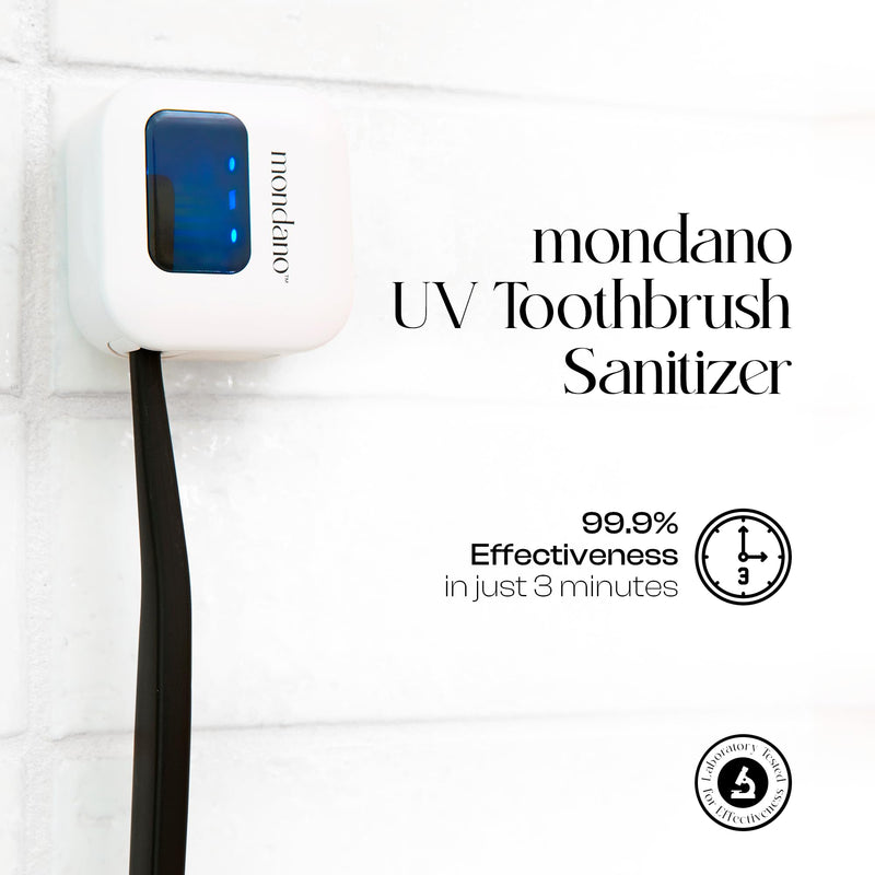 Mondano UV-C Toothbrush Sanitizer and Holder, Toothbrush Case - Manual/Electric Toothbrush Cover for Any Toothbrush Head - Rechargeable Toothbrush Travel Case, Tooth Brush Cover Cap for Home