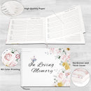 TAOPE Funeral Guest Book,Guest Book for Funeral,Celebration of Life Guest Book,Funeral Guest Book for Memorial Service,10.2” x 7.8”,Guest Sign in Book(Flower)