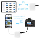 SZHAIYIJIN SD Card Reader for iPhone, Memory Card Reader with USB Camera Adapter Plug and Play Trail Game Camera Viewer Supports SD and TF Card MicroSD Card Adapter for iPad No App Required