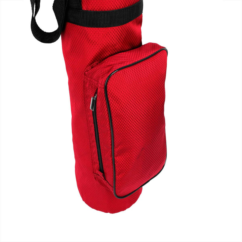 Small Red Lightweight Foldable Carry Walking Golf Club Travel Bag