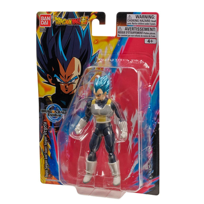 Bandai Namco - Dragon Ball Super - Super Saiyan Blue Vegeta, Dragon Ball Evolve 5" Action Figure