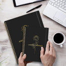 2025 Planner Weekly and Monthly, Calendar Planner with Monthly Tabs, 2025 Weekly Planner from Jan 2025 - Dec 2025, Weekly Monthly Planner with Spiral Binding- 8.5" x 11", Black