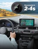 JOYTUTUS Wireless CarPlay Adapter, 2026 Upgrade Wired to Wireless for iPhone CarPlay & Android Auto, Adapter Compatible with USB A & USB C, Mini Cube Design for Cars with Built-in Wired CarPlay