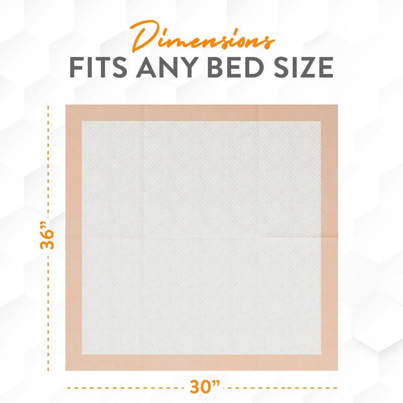 Inspire Extra Large Super Absorbent Disposable Bed Pads for Incontinence Ultra Thick and Absorbent Bed Pads Disposable Adult | Puppy Pads | Pee Pads for Adults (30" X 36" Pack of 50)
