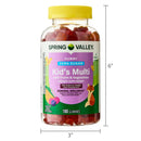 Spring Valley Zero Sugar Kids Multivitamin Gummies with Fruits & Vegetables - 180 Count