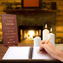 Wooden Funeral Guest Book Set for Memorial Service Celebration of Life Party Decorations in Loving Memory Guest Register Book with Pen&Stand, Included Table Sign,Share a Memory Cards and Box-Butterfly