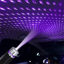 LELEBEAR Mini LED Projection Lamp Star Night, 2pcs USB Star Projector Night Light, Adjustable Romantic Car Roof Star Light, Plug and Play (Purple Blue)