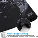 Cmhoo XXL Professional Large Mouse Pad & Computer Game Mouse Mat (35.4x15.7x0.1IN, Map) (90 * 40 Map)