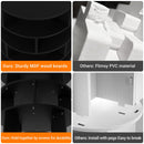 Aheaplus Rotating Shoe Rack, 5-Tier Wood Shoe Organizer for Closet, 360° Spinning Shoe Rack Tower Space-Saving Shoe Storage Shelf for Entryway, Garage, Bedroom, Black