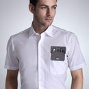 Wisdompro Pocket Protector, 3 Pack PU Leather Heavy Duty Pen Holder Pouch for Shirts, Lab Coats, Pants - Multi-Purpose - Holds Pens, Pointers, Pencils, and Notes - Black