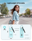 TECKNET Rechargeable Personal Safety Alarm for Women, 130dB Self Defense Keychain Alarm with SOS Strobe Light, Low Battery Notice, Personal Alarm Loud Siren Safety Keychain for Girls Kids Elderly