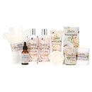 Lovestee White Rose Bath and Body Spa Gift Basket for Women with Bath Towel
