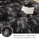 XeGe Tie Dye Plush Shaggy Duvet Cover Set, Ombre 2 Pieces Soft Velvet Fluffy Furry Bedding Set