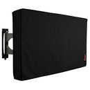 iBirdie Outdoor TV Cover 60 to 65 inch Weatherproof, Cover Size 58''L x 37''H, Waterproof for Outside Flat Screen 60 to 65 inch TV, Black, 600D Thick Fabric TV Screen Protector with Bottom Cover