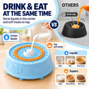 Petsy Dog Lick Bowl Slow Feeder with Rolling Ball (Blue)