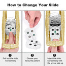 TKYHRMAS Christmas Tree Toppers Lighted with 6 Projection Modes, Christmas Star Tree Topper with Built-in LED Rotating Lights, Gold 3D Glitter Projection for Xmas Party Holiday Decorations