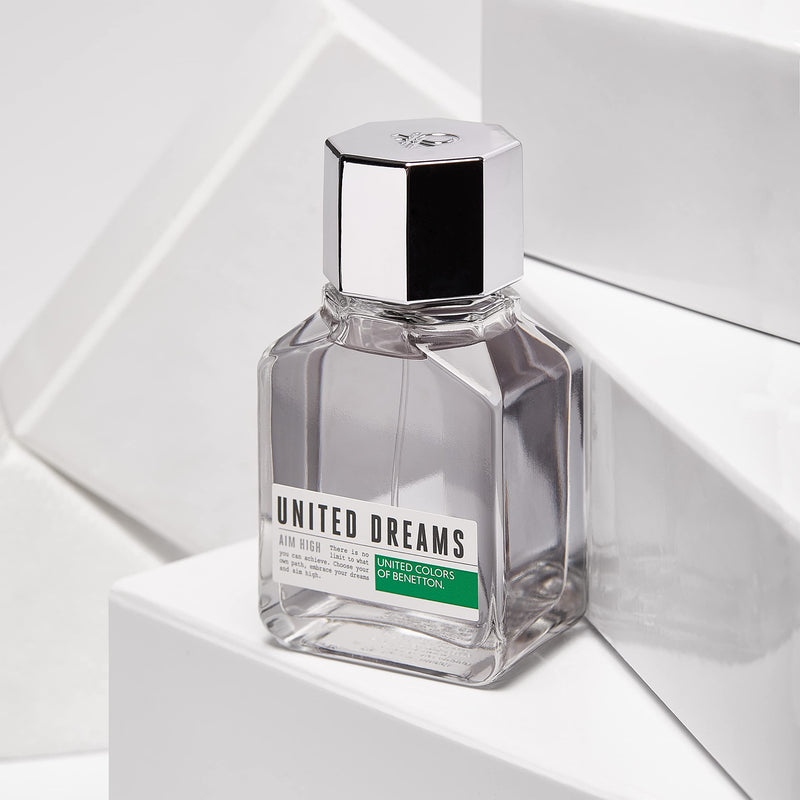 United Colors of Benetton United Dreams Eau de Toilette Spray for Men, Aim High, 3.4 Ounce