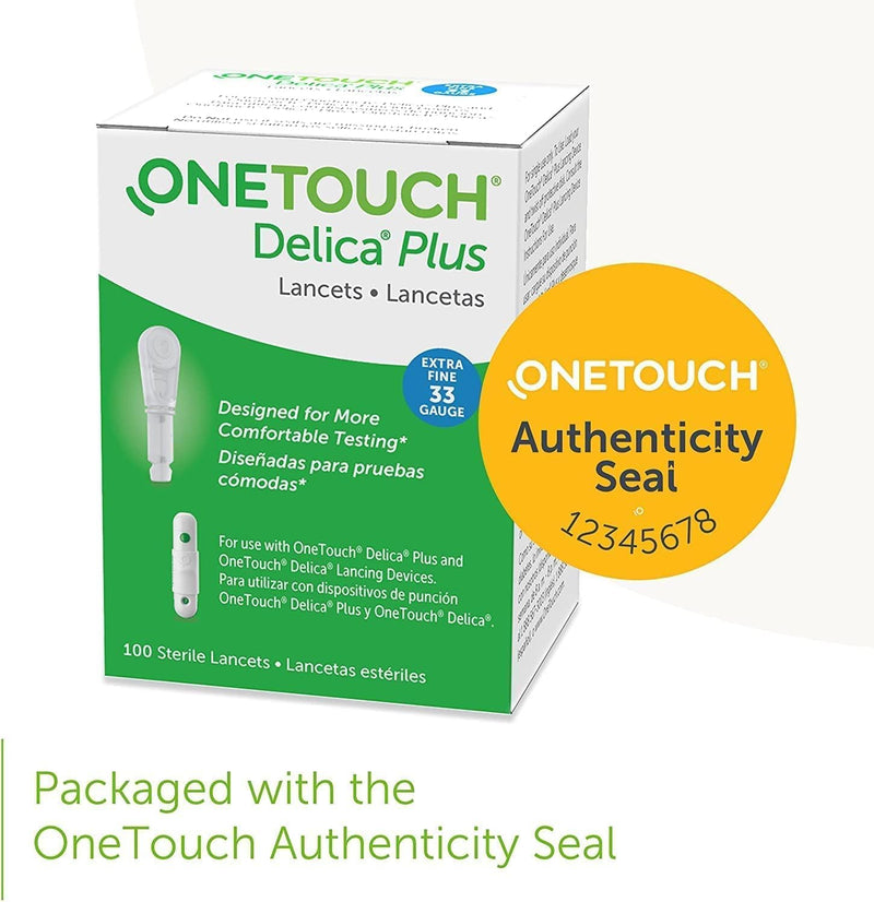 OneTouch Delica Lancet 33G (100 Count)