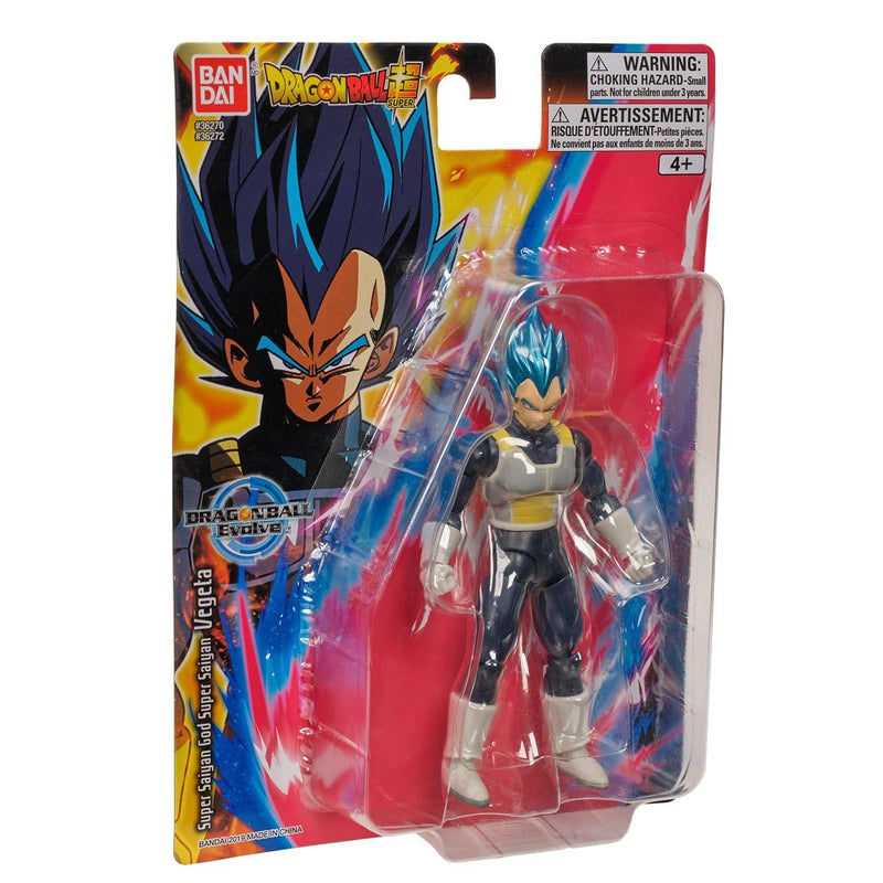 Bandai Namco - Dragon Ball Super - Super Saiyan Blue Vegeta, Dragon Ball Evolve 5" Action Figure